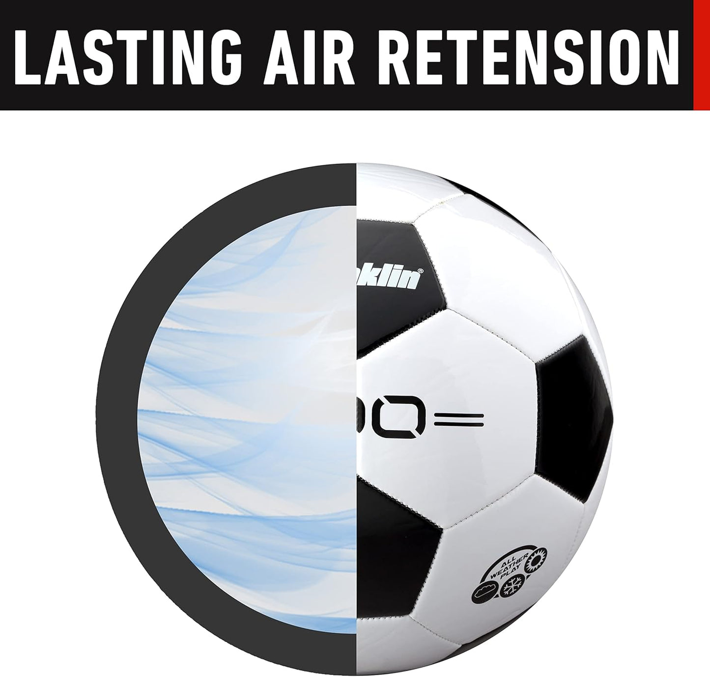 Sports Soccer Balls - Youth & Adult - Sizes 3, 4 & 5 - Single & Bulk Packs - Black & White
